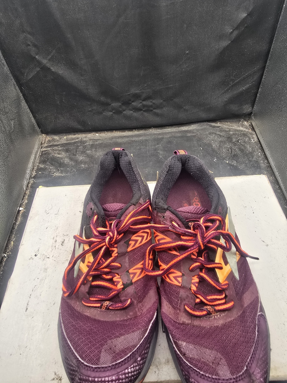 Brooks Women's Burgundy Running Shoes with Orange Accents